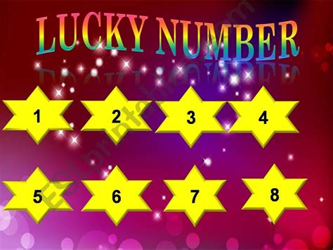 Lucky Number Ppt